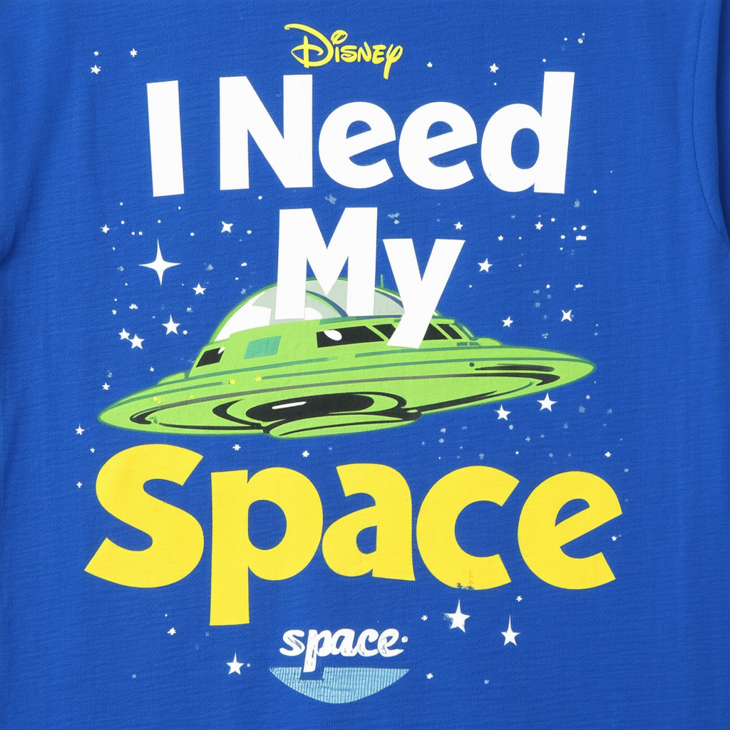 Disney Men's Toy Story Buzz I Need My Space Graphic T-Shirt