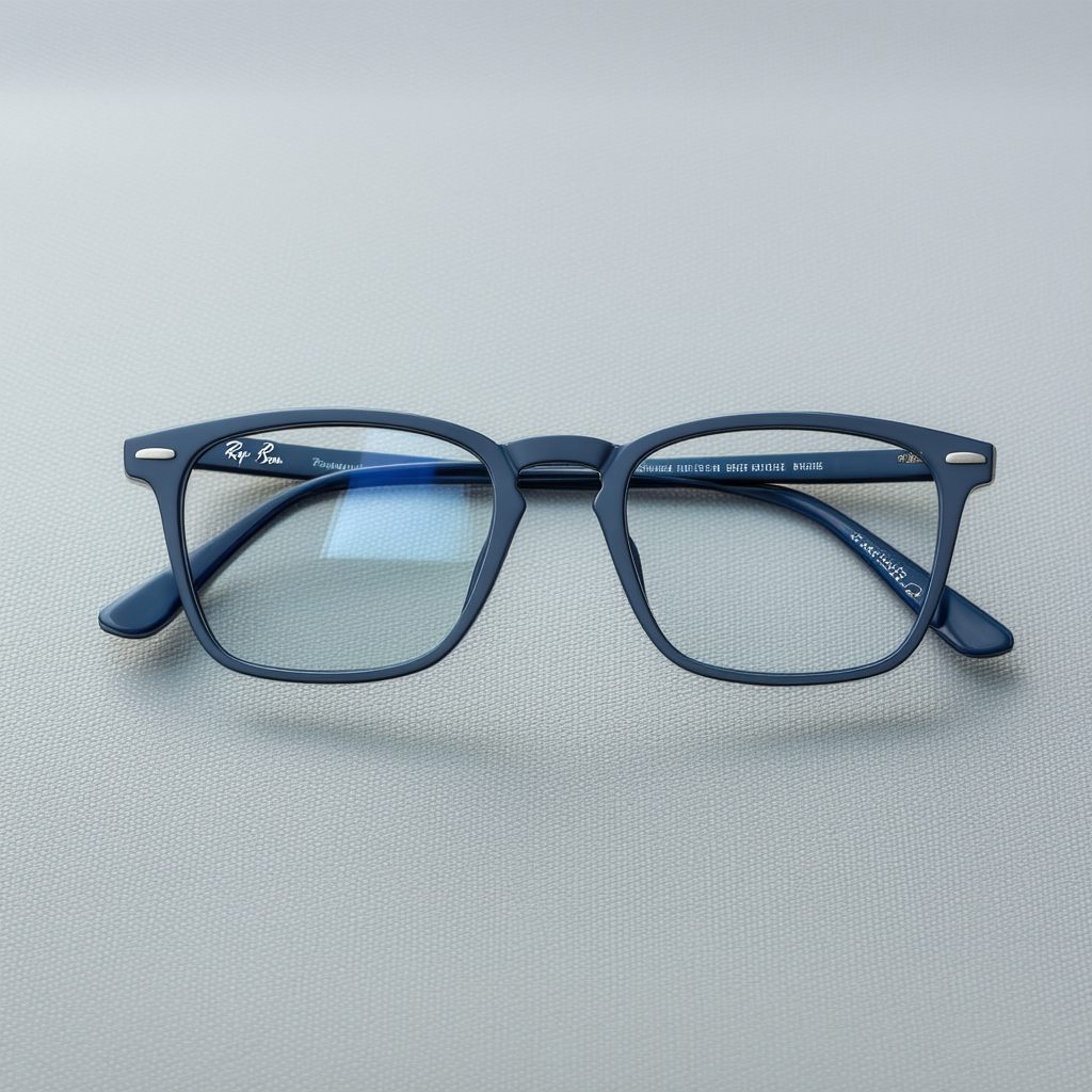 Ray-Ban RX6317-2863 Eyeglass Frame TOP BRUSHED BLUE ON GUNMETAL 49mm