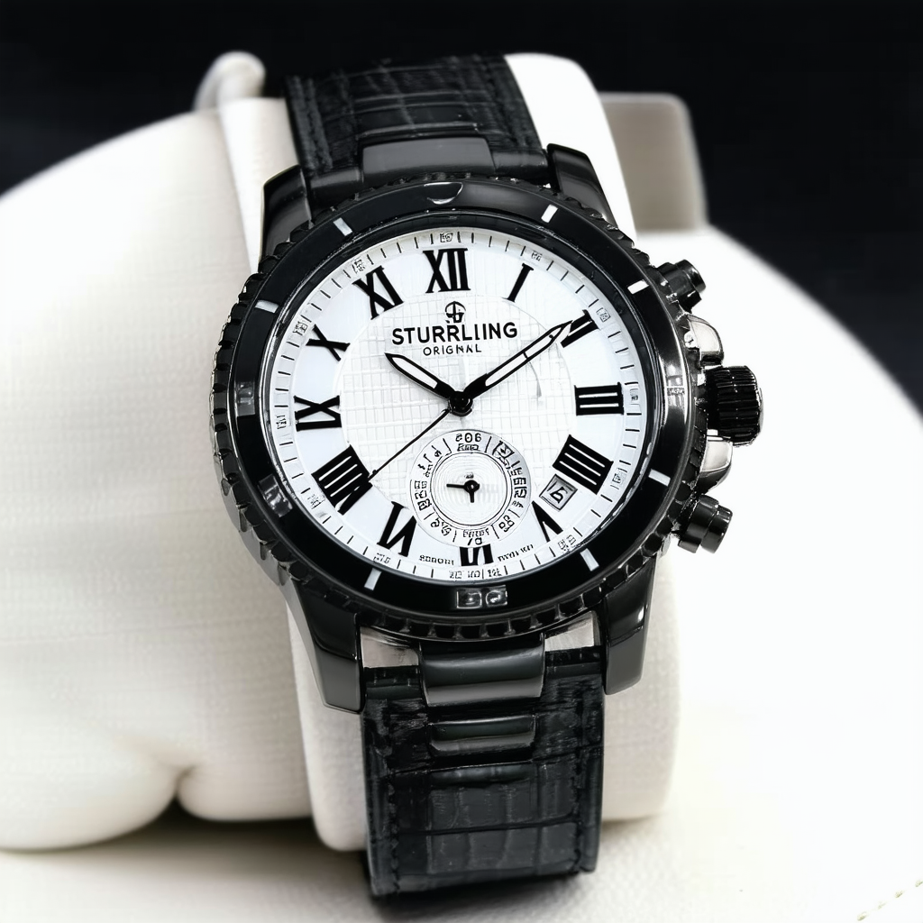 Stuhrling Original Men's 149C.33551 Lifestyle Manchester Ozzie Automatic Black PVD Watch