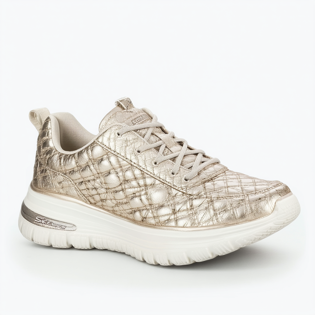 Skechers Women's Goldie-Quilted Twin Gore Sneaker