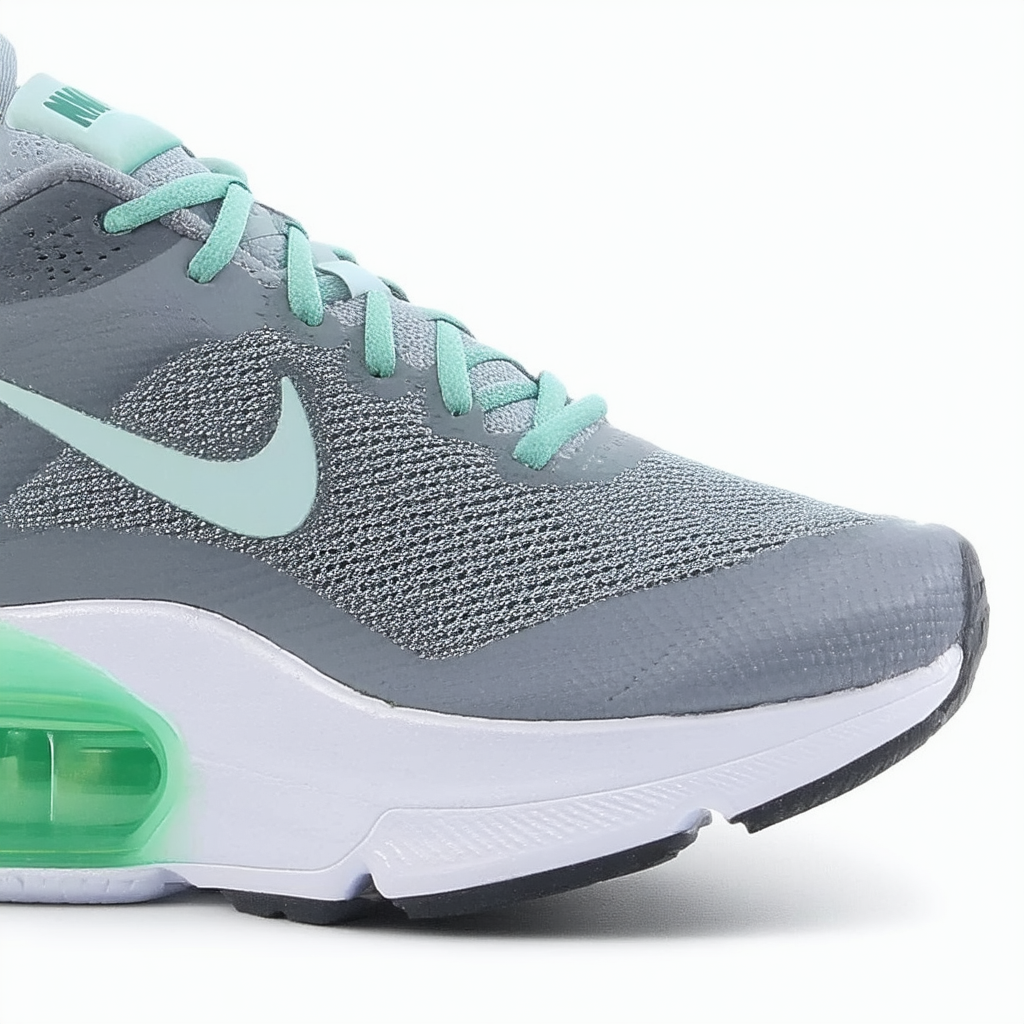 NIKE WMNS Air Max DEFY RN Cool Grey Green Glow (599390-013)