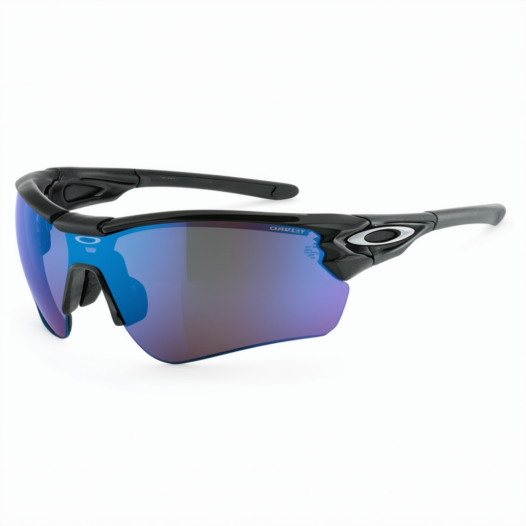 Oakley Men's Half Jacket XLJ Iridium Polarized Asian Fit Sunglasses