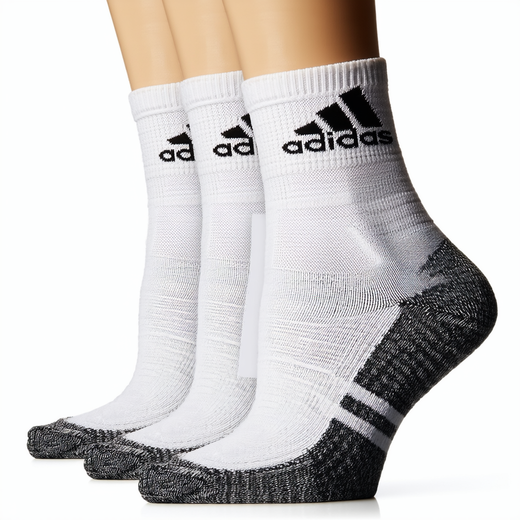 adidas Women's Cushioned Crew Socks (3-Pair) with Arch Compression