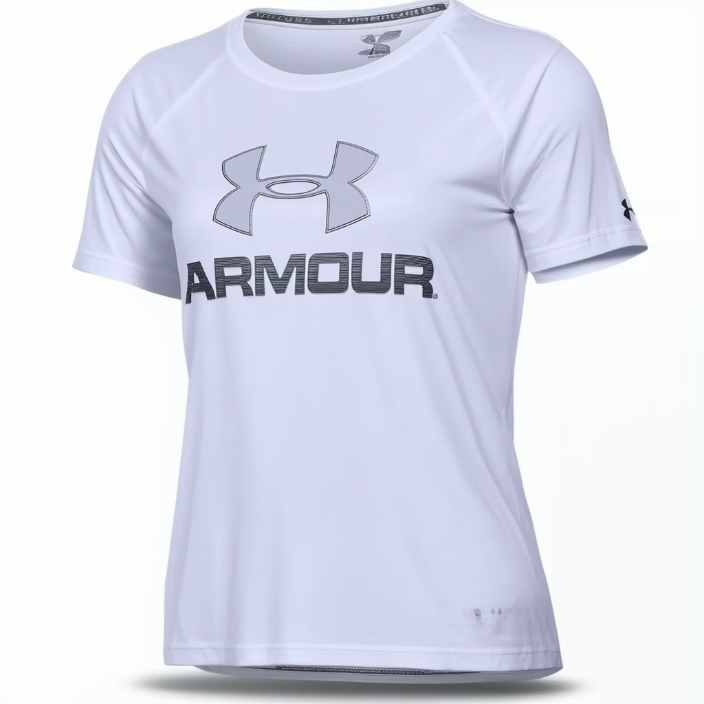 Under Armour Women's Tech Logo Graphic Crew Neck Short Sleeve T-Shirt