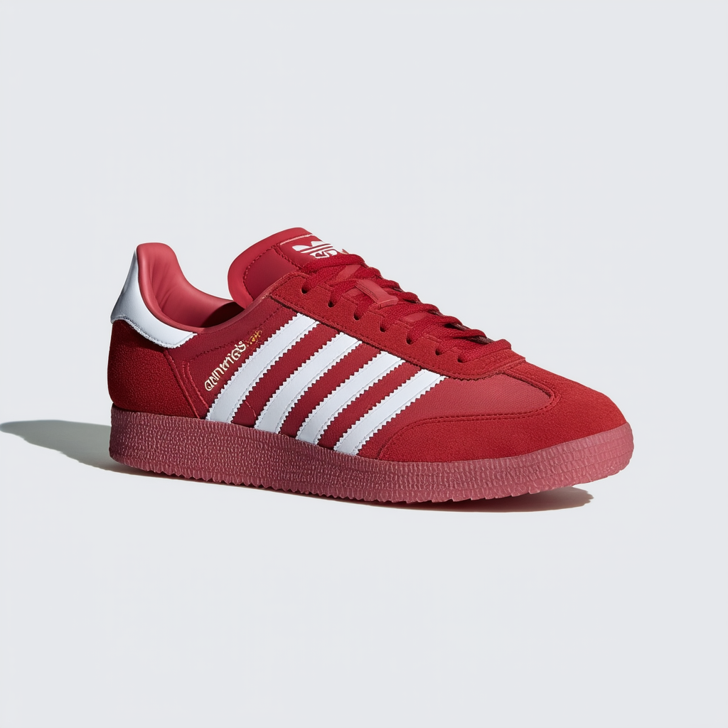 adidas Samoa Men Shoes Light Scarlet/Running White G56515