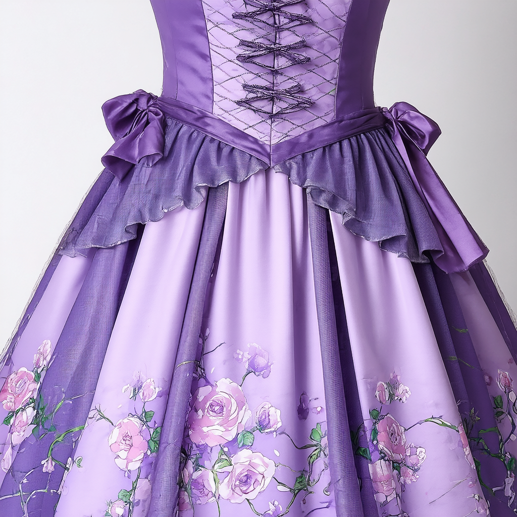 Disney Briar Rose Costume Dress for Women Purple