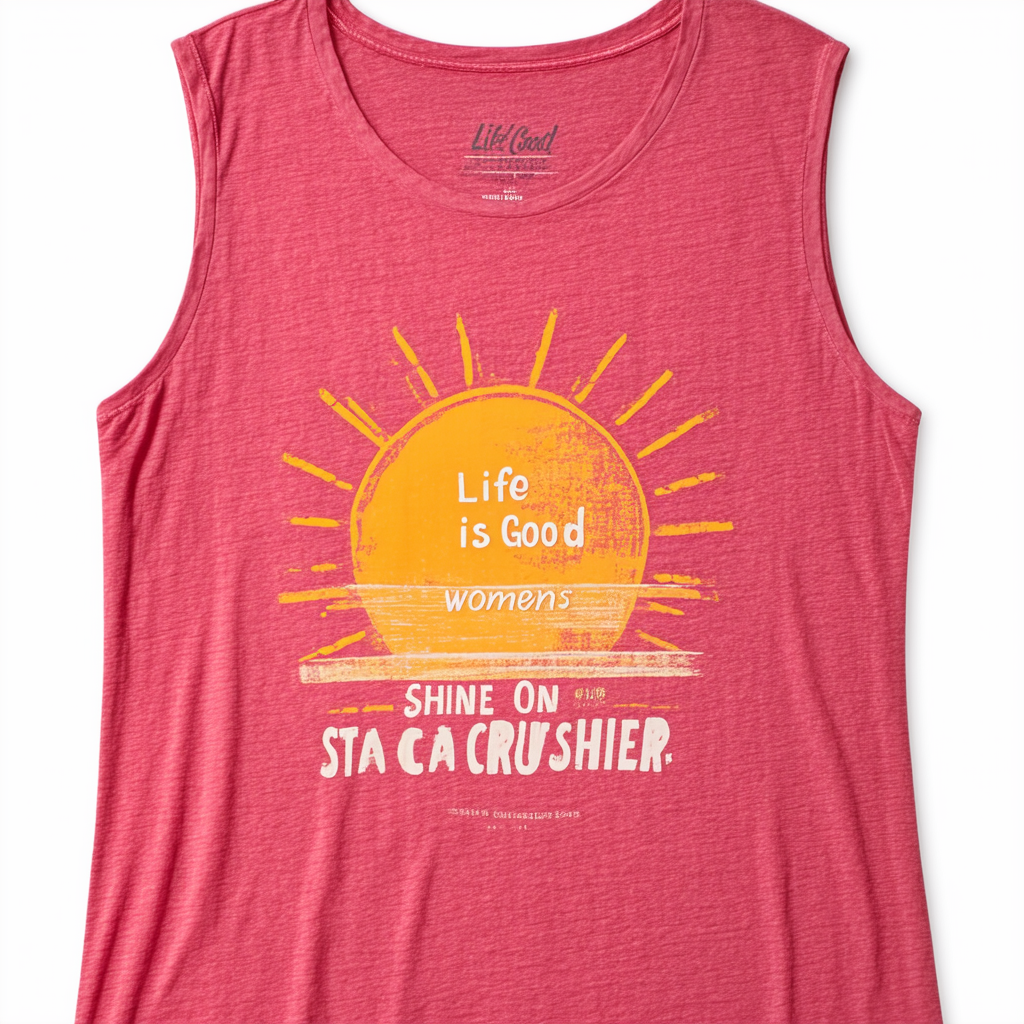 Life is Good Women's Scoop Shine On Sta Crusher Sleeveless Tee