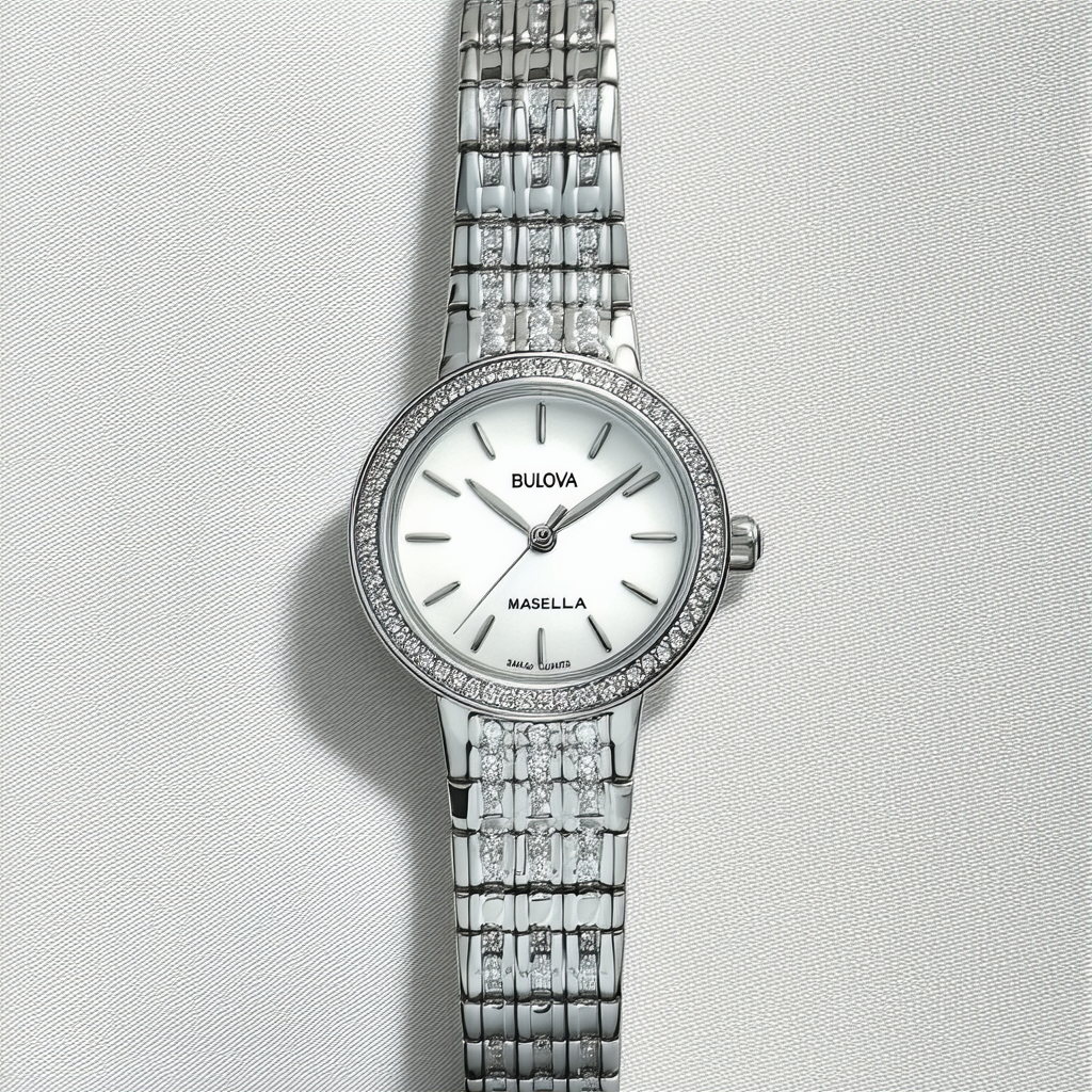 Bulova Women's 63R136 Masella Analog Display Swiss Quartz Silver Watch