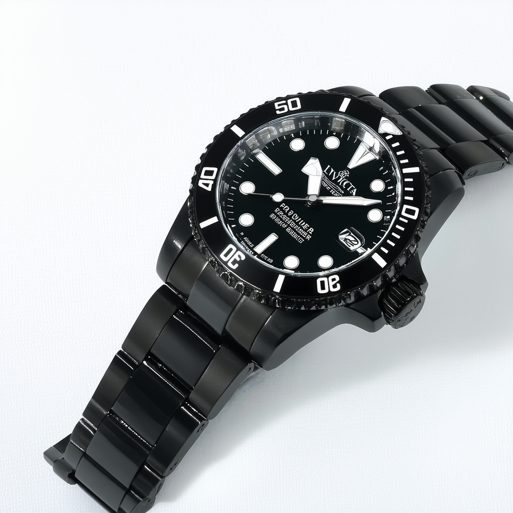 Invicta Men Pro Diver Quartz Watch, Black, 30028