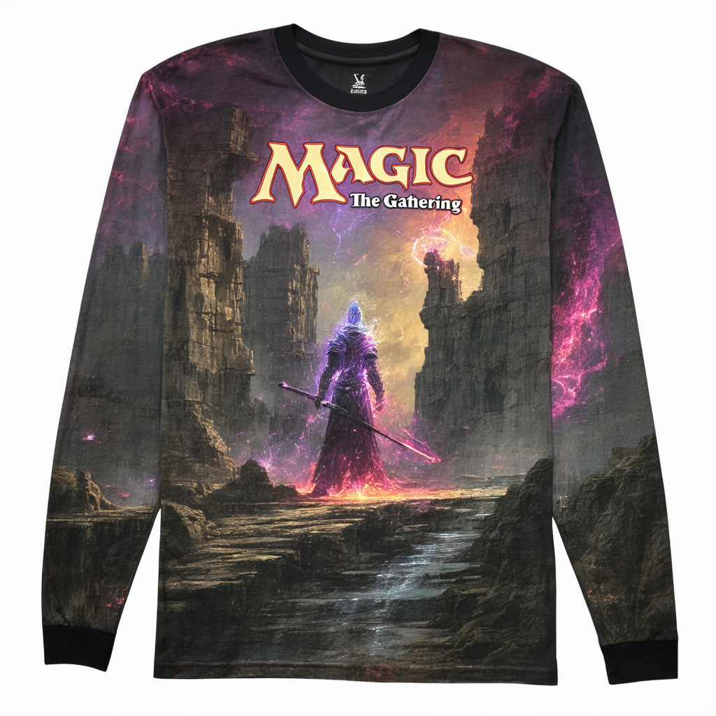 Magic The Gathering Mirage Deck Art Unisex Adult Long-Sleeve T Shirt for Men and Women