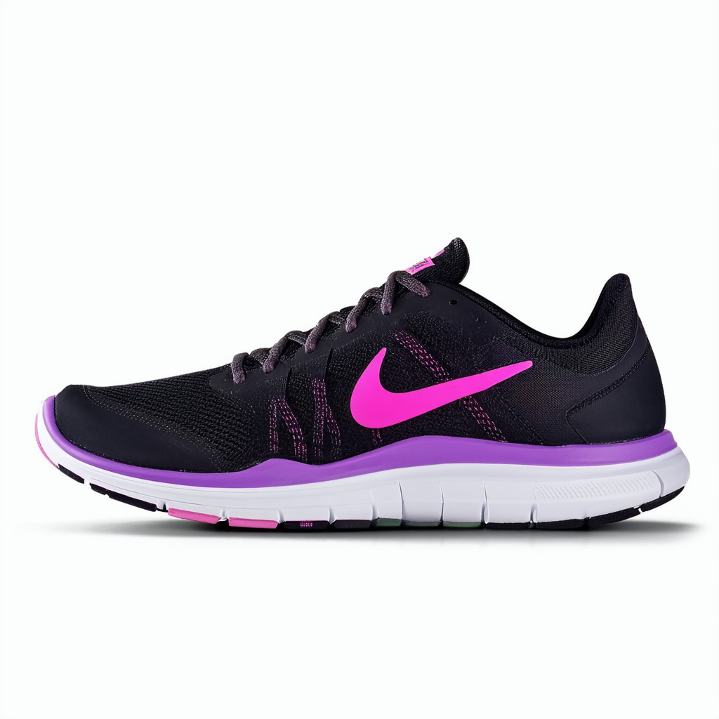 NIKE WMNS Flex Trainer 2 Black Magenta Purple Womens Training Shoes 511332-002