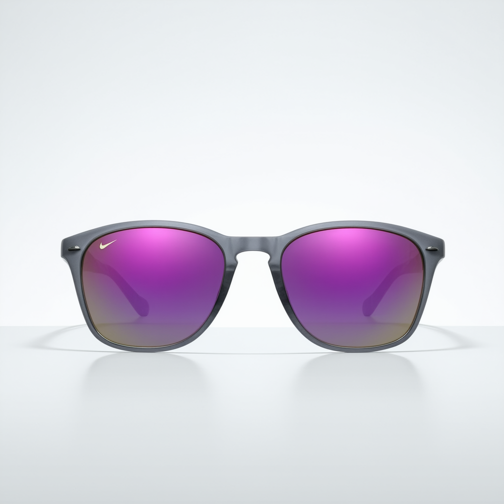 Nike Minx Grey with Violet Flash Lens Sunglass, Grand Purple/Pink Force