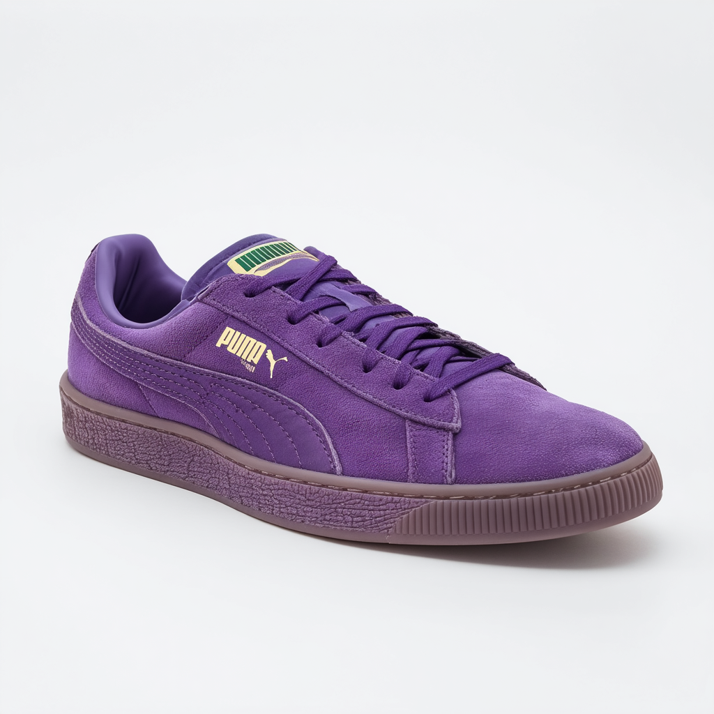 PUMA Mens Suede Vintage Kintsugi Lace Up Sneakers Shoes Casual - Purple