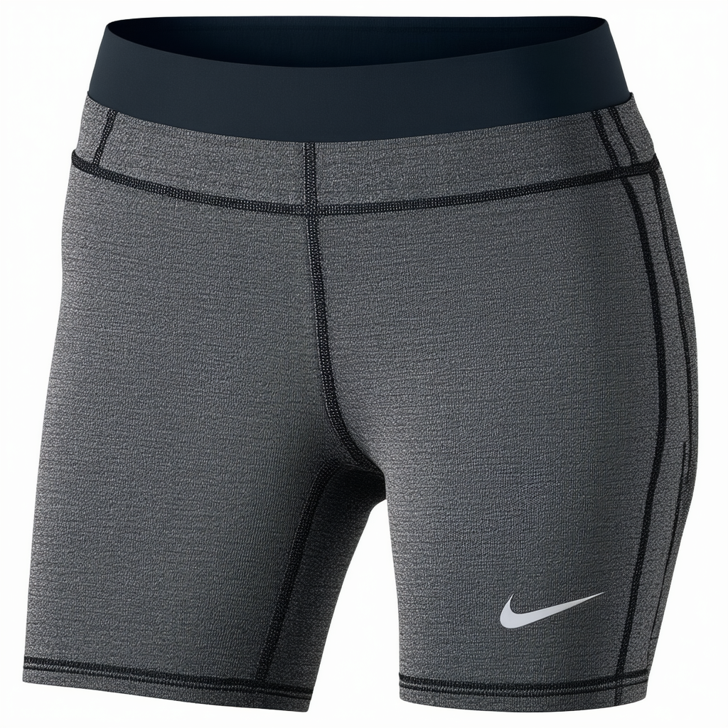 NIKE Pro Women's Training Shorts 3IN Carbon Heather,Large
