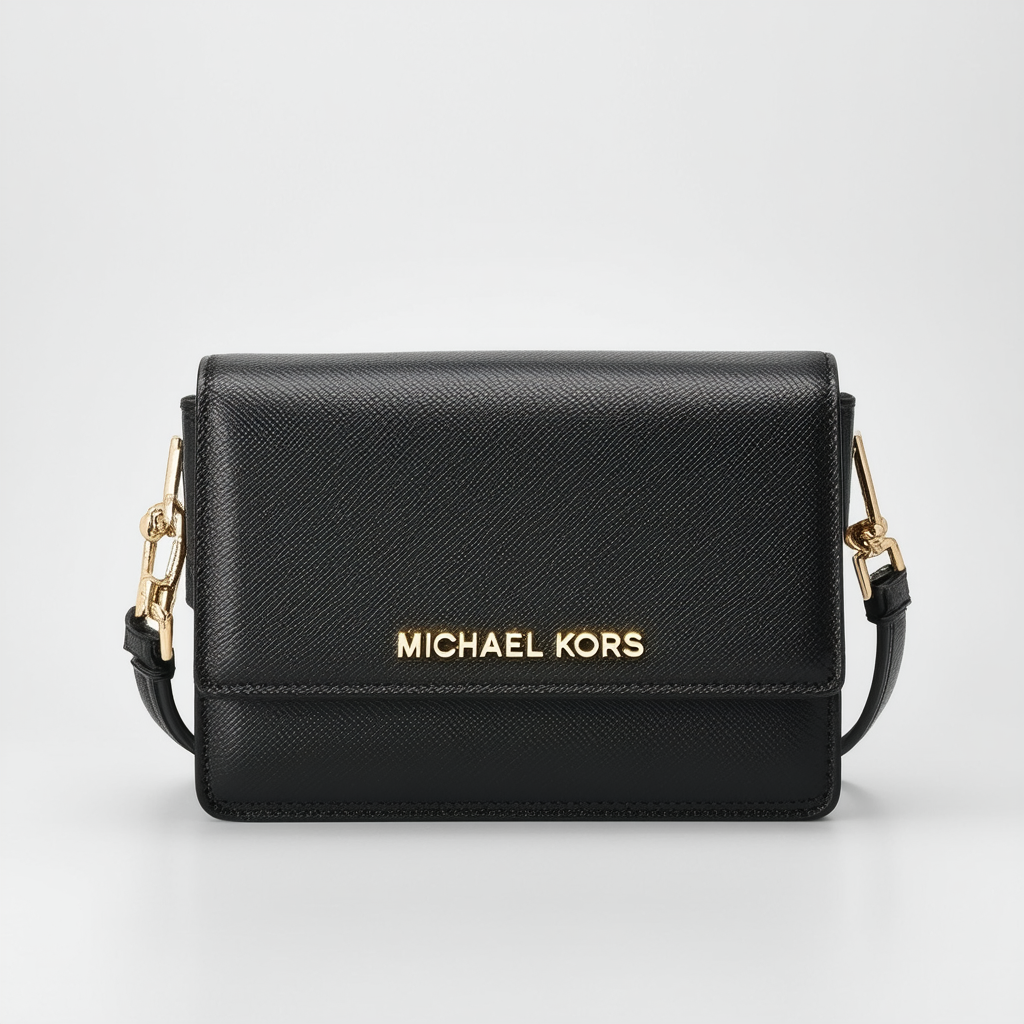 Michael Kors Jade Extra Small Gusset Crossbody Black One Size