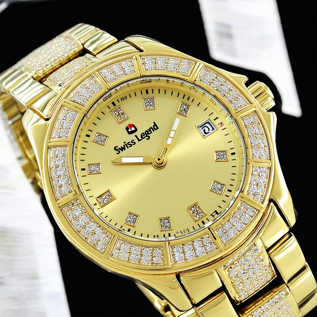 Swiss Legend Women's 40034-YG-11 Bella Analog Display Swiss Quartz Gold Watch