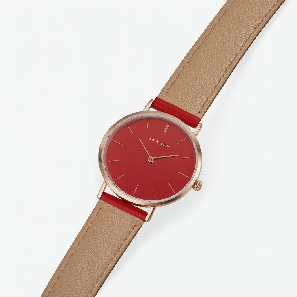 Skagen Women's SKW2641 Signatur Analog Display Analog Quartz Red Watch