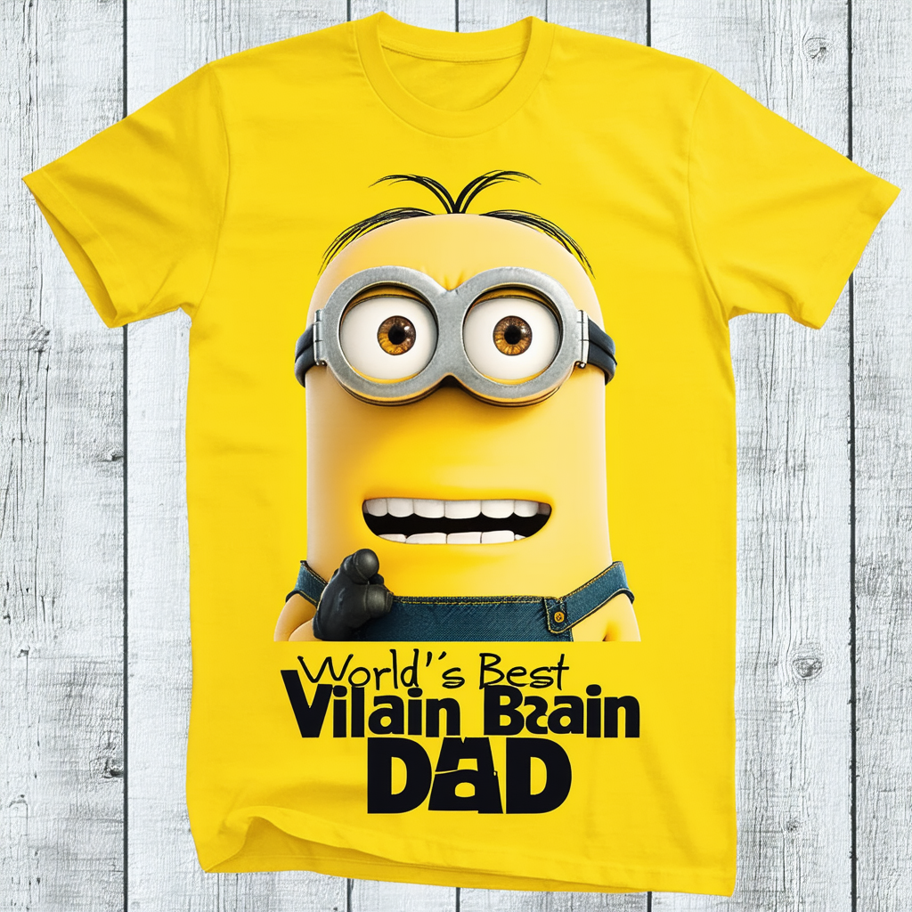 Men's Despicable Me Minions World's Best Villain Dad T-Shirt