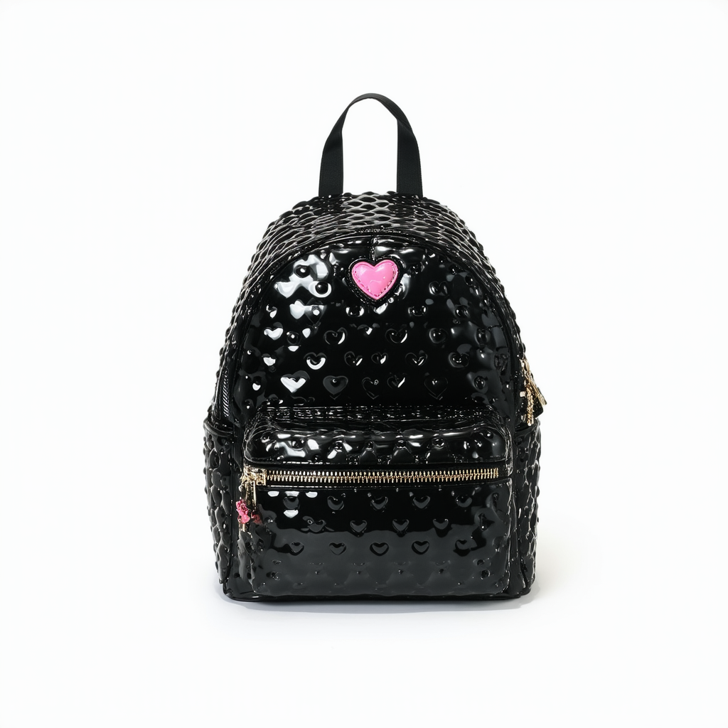 Luv Betsey by Betsey Johnson Bubble Heart Backpack Black