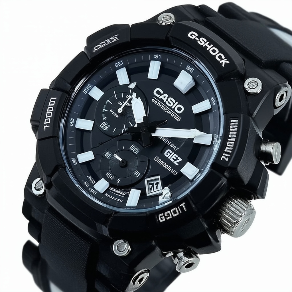 Casio Men's G1000H-1A G-Shock GIEZ Chronograph Black Dial Analog Watch