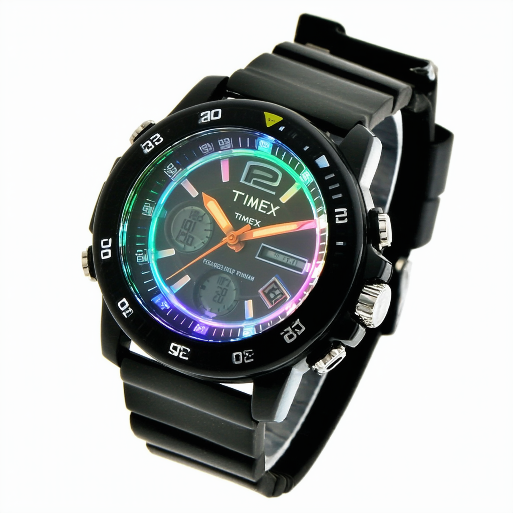Timex Men's T2N583T9 Fashion Digitals Premium Rainbow Watch