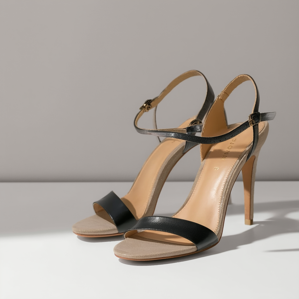 NINE WEST Women's Xerxes Leather Heeled Sandal