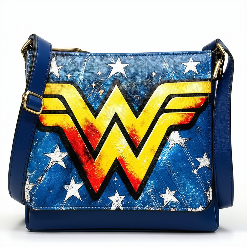Wonder Woman DC Comics Superhero Logo Womens Double Strap Shoulder Bag Purse