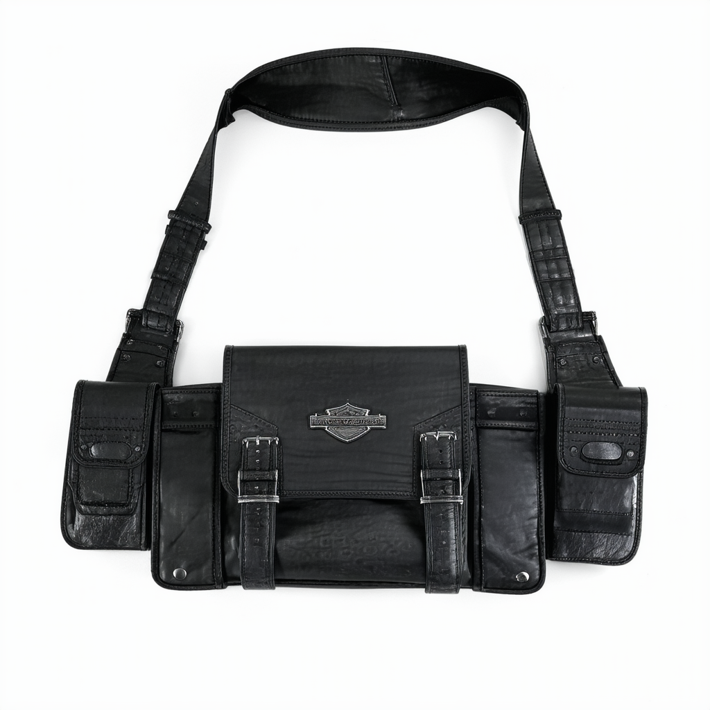 Harley-Davidson Side Slinger 2-IN-1 Shoulder Bag/Leg Holster - 98222-BLACK