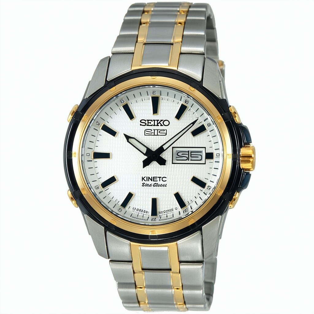 Seiko Men's SKH676 Kinetic Two-Tone Watch