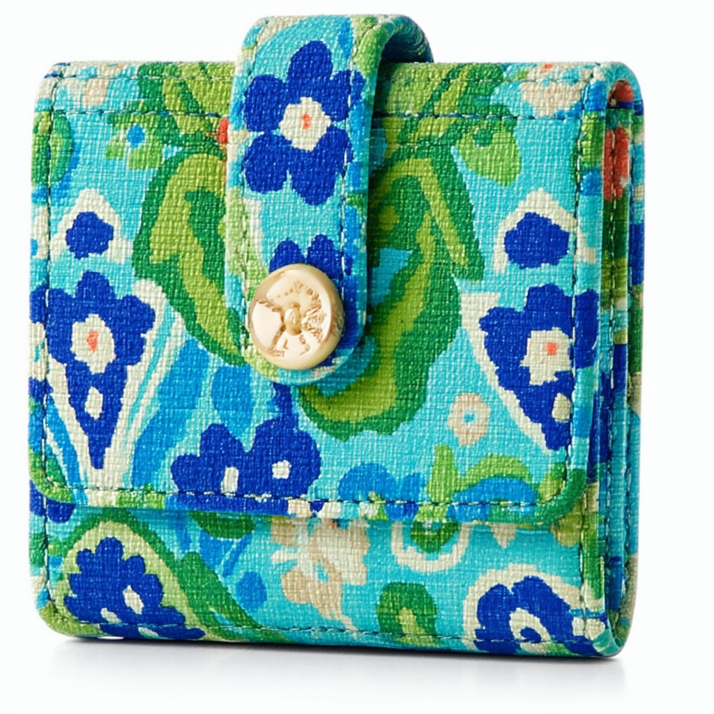 Vera Bradley Women's Microfiber Small Wallet with RFID Protection