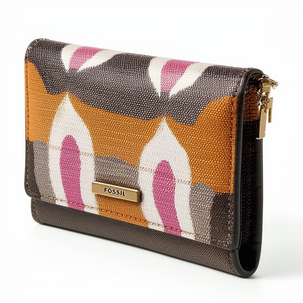 FOSSIL Key-Per Zip Clutch Color: Multi Wallet