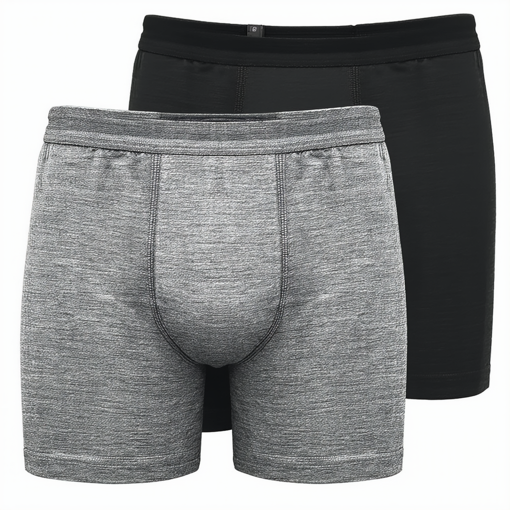 Hanes Men's 2-Pack Knit Short,Active Grey Heather/Black,Small