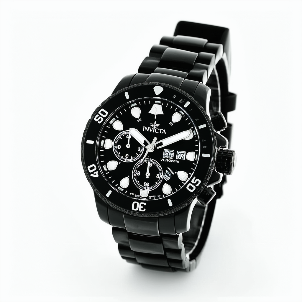 Invicta Men's 16991 Venom Analog Display Swiss Quartz Black Watch