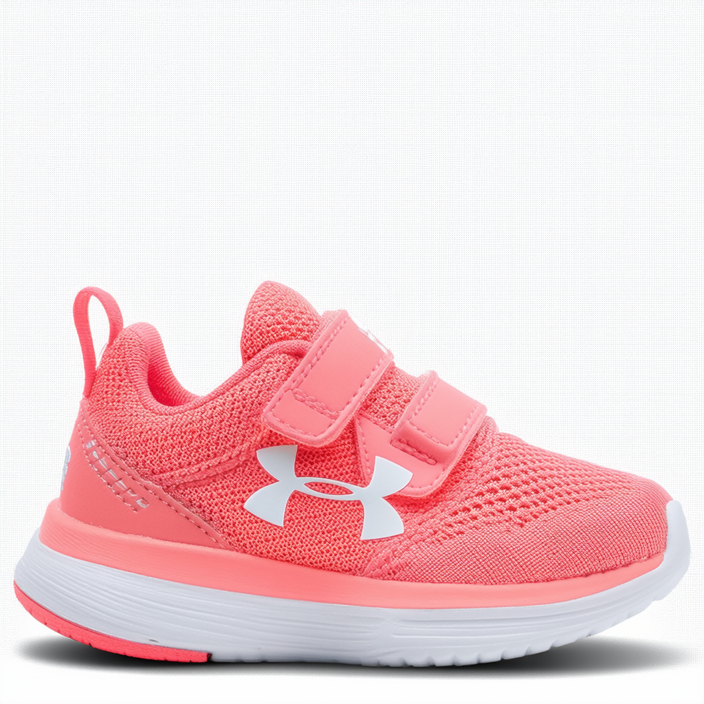 Under Armour Girls Infant Surge Sneaker, Tempest (402)/Peach Plasma, 8 Toddler