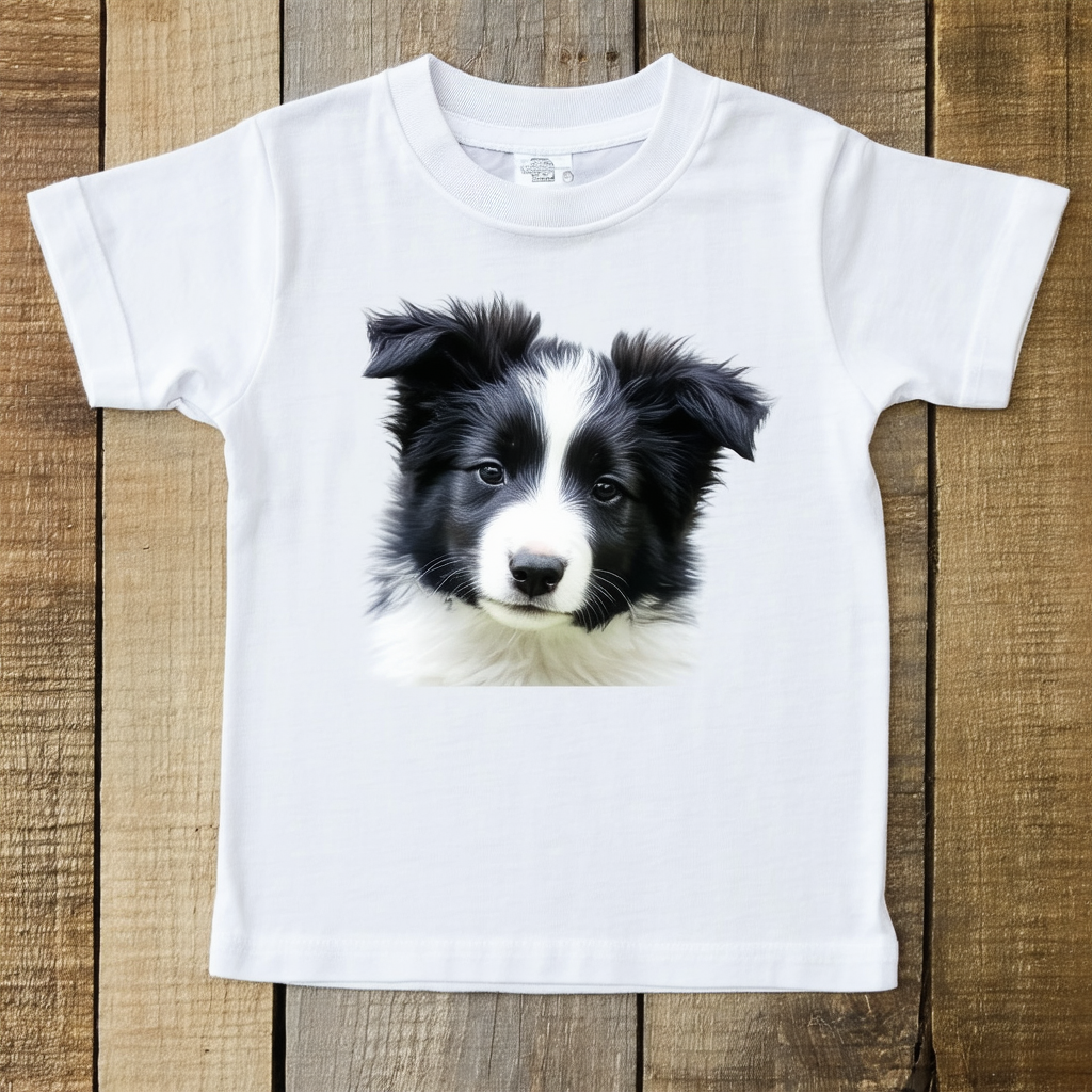 The Mountain Kids Border Collie Puppy T-Shirt