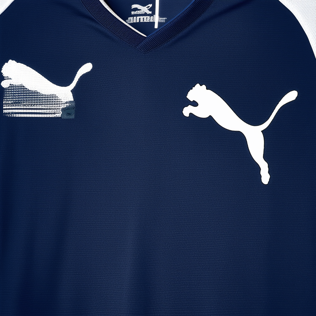 Puma Men's Team Shirts, Youth Large, New Navy-White