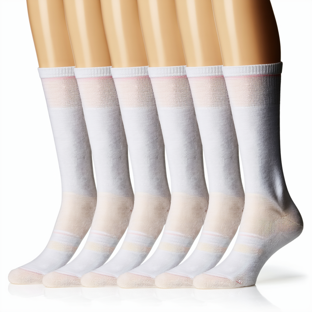 Hanes womens Signature Crew Socks 6 Pair Pack