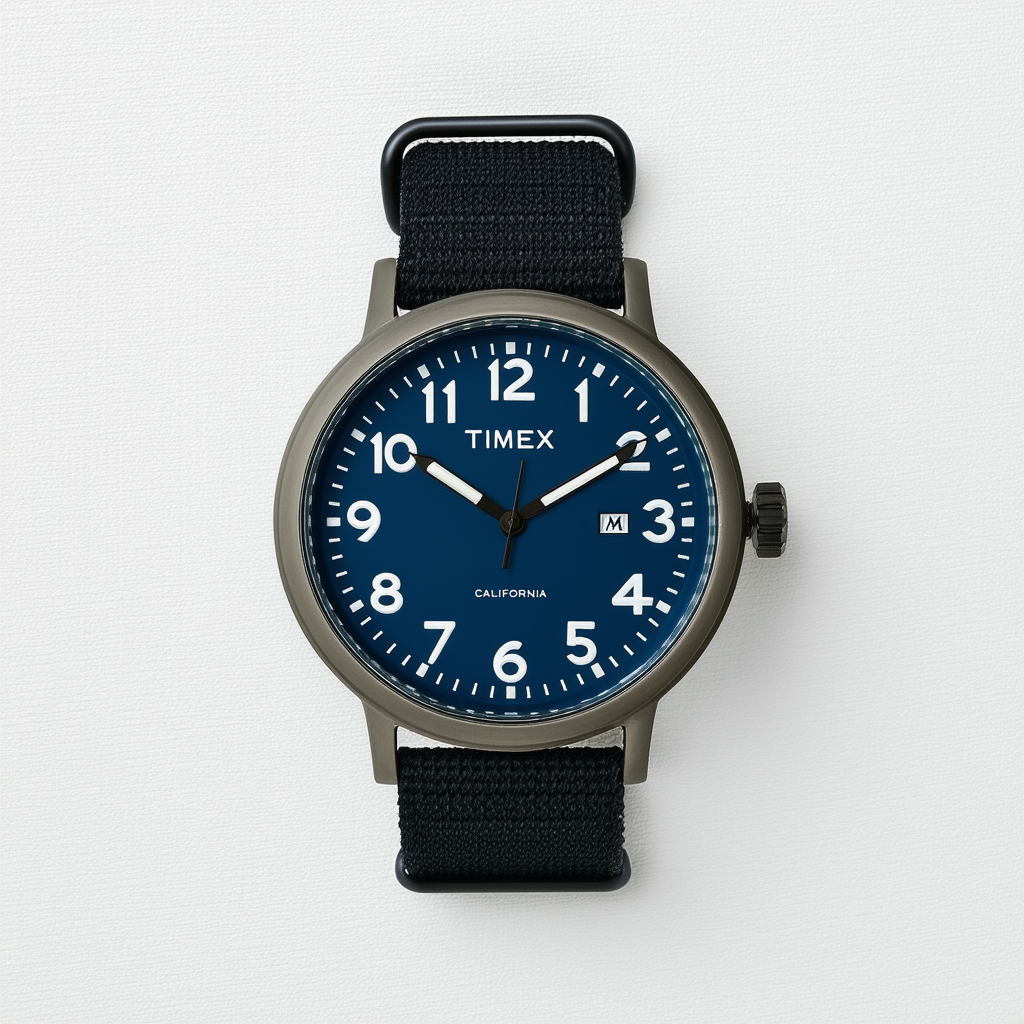 Timex MK1 Aluminum California Blue Dial Canvas Strap Men's Watch TW2T25100