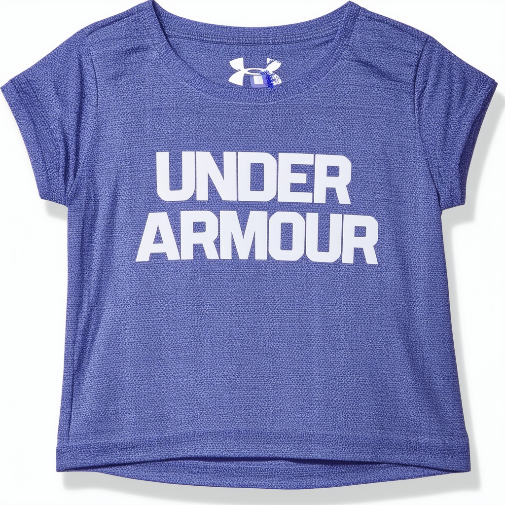 Under Armour girls Linear Wordmark Short Sleeve T-shirt