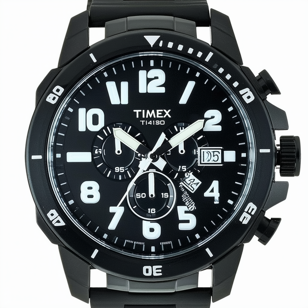 Timex Men's T41301 Crown Set Resin Watch