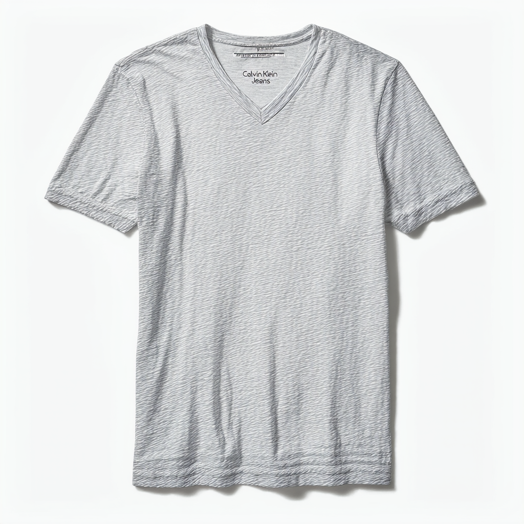 Calvin Klein Jeans Men's Modern Slub Short Sleeve V-Neck T-Shirt