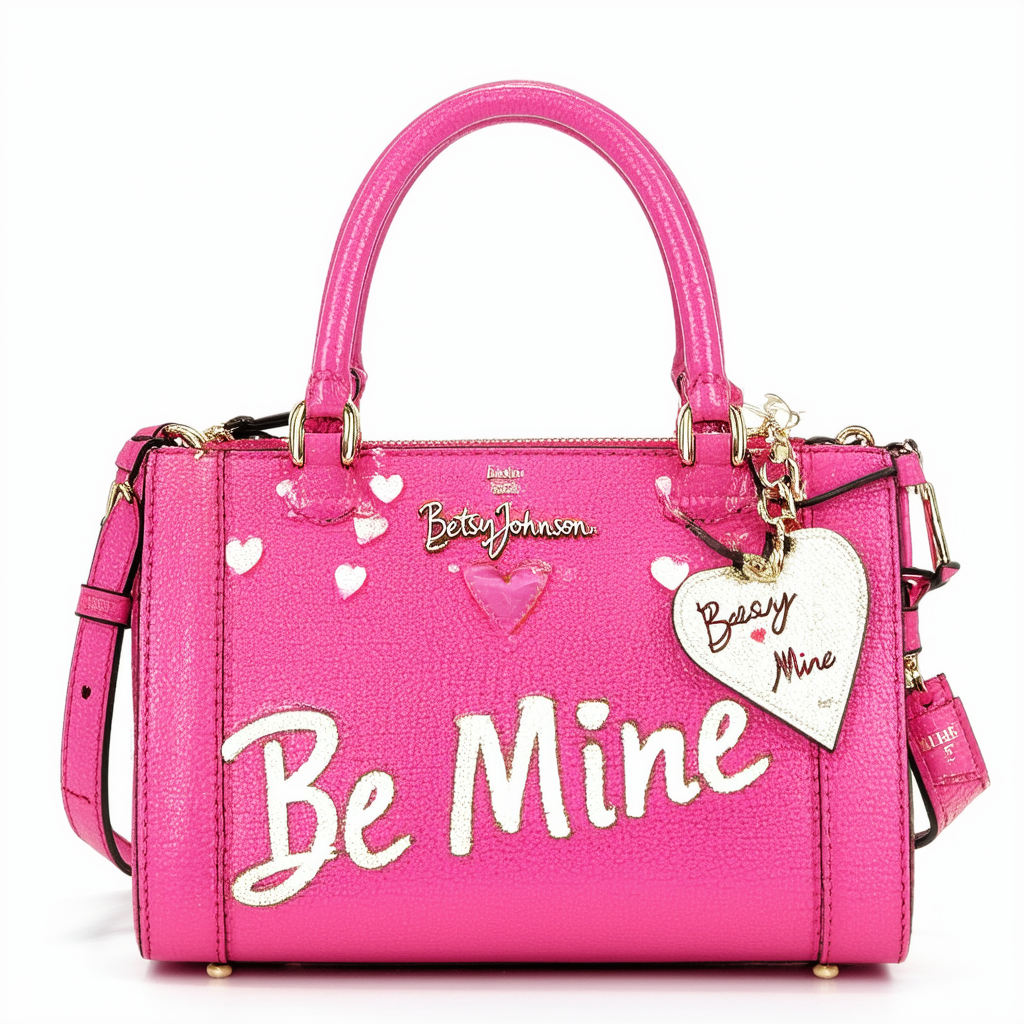 Betsey Johnson Be Mine Key Item Shoulder Tote Handbag