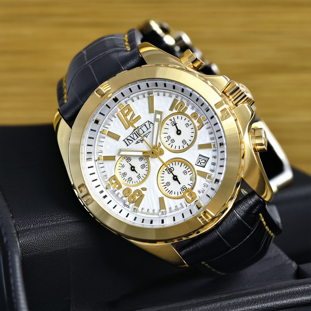 Invicta Men's 3756 Specialty Collection Infinity Gold-Tone Chronograph Watch
