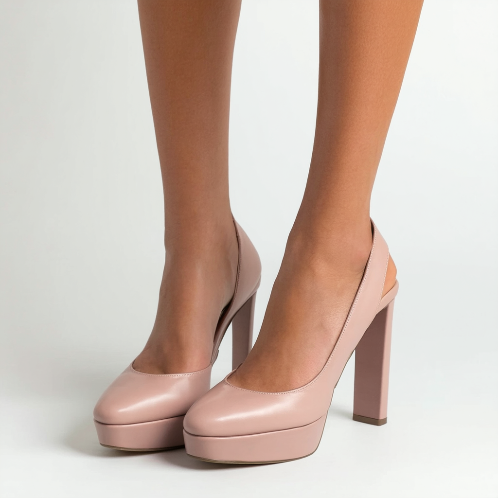 Steve Madden Women's Dafni Platform Pump,Blush Leather,8 M US