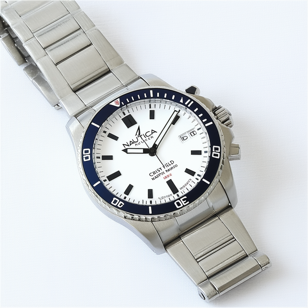 Nautica Men's Crissy Field NAPCFS906 White Stainless-Steel Quartz Fashion Watch