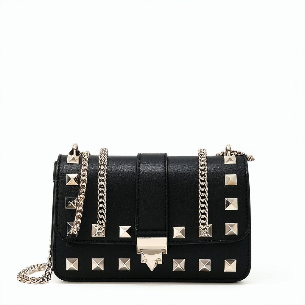 Betsey Johnson Rock Stud-y Flap Shoulder Bag