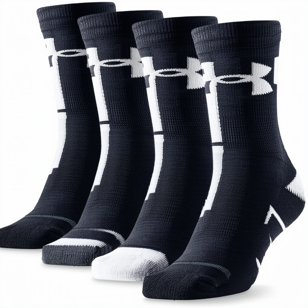 Under Armour Youth Phenom Crew Socks, 3-pair