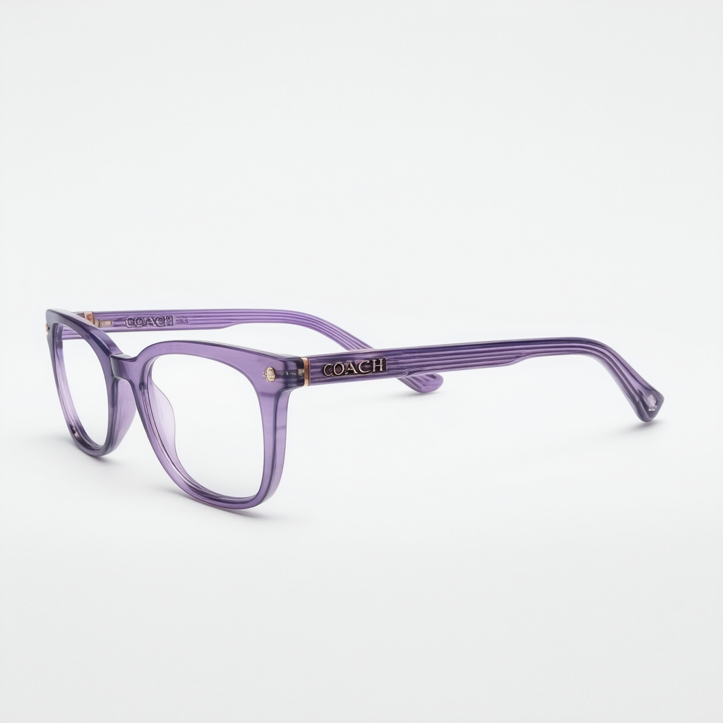 COACH Eyeglasses HC 6082 5351 Transparent Purple