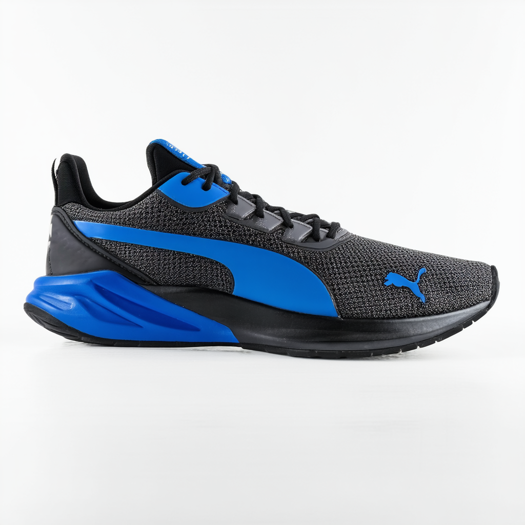 PUMA Cell Regulate Bold Men's Running 13 D(M) US Charcoal-Black-Royal Blue
