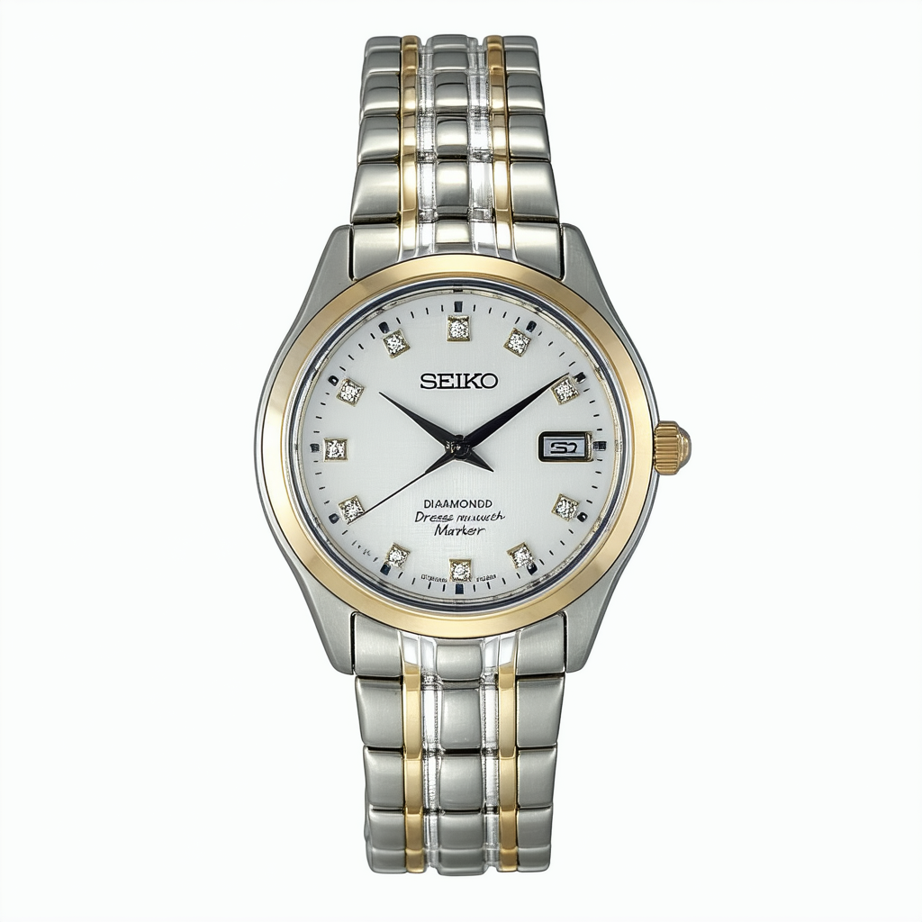 Seiko Women's SXDB50 Diamond Marker Two-Tone Dress Watch